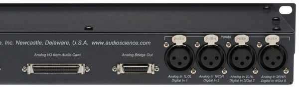 AudioScience BOB1024 Sound Card XLR Breakout Box Rackmount w 50 Pin Analog Cable-www.prostudioconnection.com