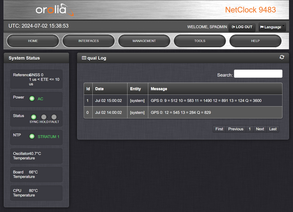 Spectracom 9483 NENA ASCII NetClock OCXO GPS & GLONASS NTP Network Time Server-www.prostudioconnection.com