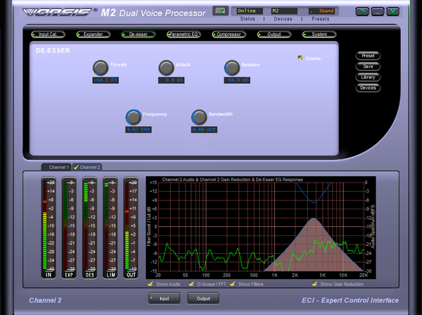 Wheatstone Vorsis M-2 AES Digital 96KHz Voice Processor Preamp Compressor M2-www.prostudioconnection.com