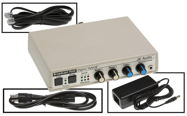 JK Audio Broadcast Host Digital Hybrid Audio Console Phone Line Interface IFB-www.prostudioconnection.com