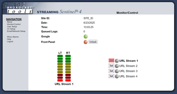 Broadcast Tools Streaming Sentinel 4 Signal Monitor Silence Sensor Failover-www.prostudioconnection.com