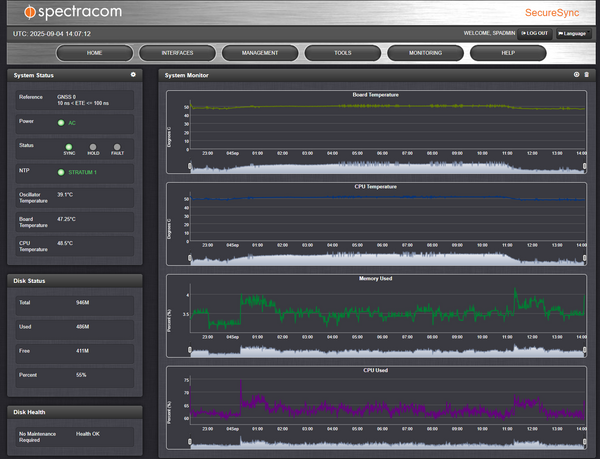 Spectracom SecureSync 013 GPS Beidou OCXO 10MHz Oscillator NTP Network Server-www.prostudioconnection.com