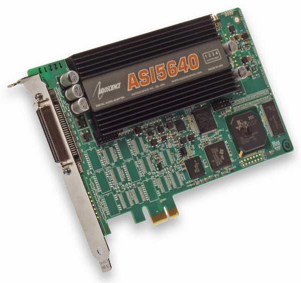 AudioScience ASI5640 PCIe Balanced Analog Multichannel Broadcast Sound Card 5640 [Used]-www.prostudioconnection.com