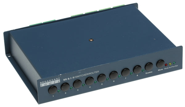 Broadcast Tools SS 8.1 II Audio Router Automation Serial Control Switcher RS-232-www.prostudioconnection.com