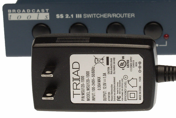 Broadcast Tools SS 2.1 III Stereo Balanced Audio Automation RS-232 Switcher-www.prostudioconnection.com
