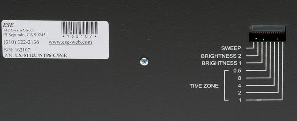 ESE LX-5112U NTP Client PoE Self-Setting 12" Analog Studio Timecode Wall Clock-www.prostudioconnection.com