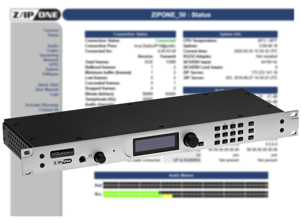 Telos Z/IP ONE w/ AES Remote Audio Over IP Codec Internet Transmission Endpoint-www.prostudioconnection.com