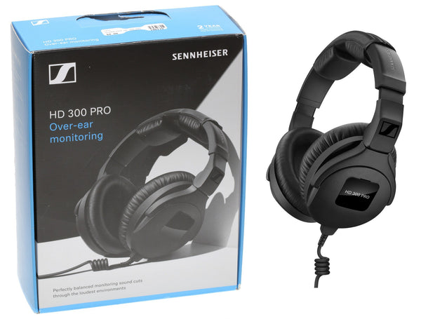 Sennheiser Professional HD 300 PRO Over-Ear Studio Headphones Black - NEW!-www.prostudioconnection.com