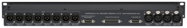 AudioScience BOB1024 Sound Card XLR Breakout Box Rackmount w 26Pin Digital Cable-www.prostudioconnection.com