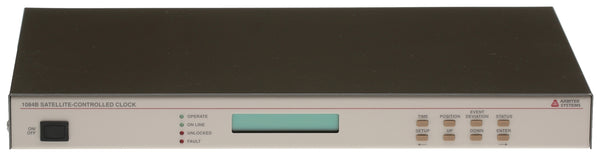 Arbiter Systems 1084B Opt20 UPGRADED GPS Clock LCD Display ST Fiber Optic IRIG-B [Refurbished]-www.prostudioconnection.com