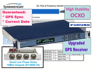 Symmetricom XLi High Stab. OCXO UPGRADED GPS 10MHz Oscillator NTP Time Server-www.prostudioconnection.com