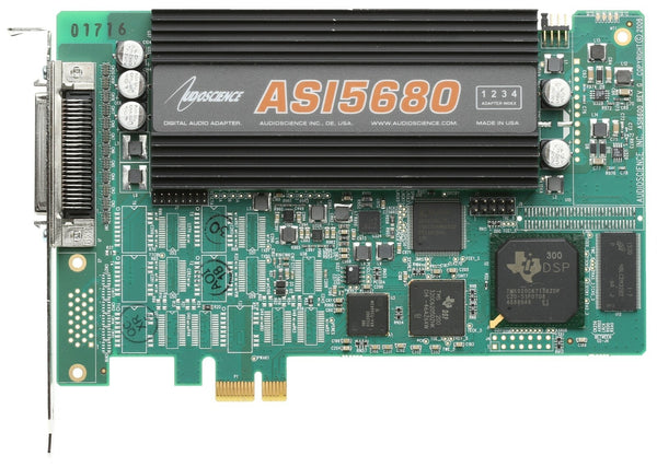 AudioScience ASI5680 Balanced Analog Multichannel Broadcast Sound Card ASI 5680-www.prostudioconnection.com
