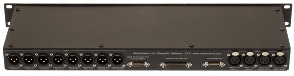 AudioScience BOB1024 Sound Card XLR Breakout Box Rackmounted 50 Pin Analog Cable [Used]-www.prostudioconnection.com