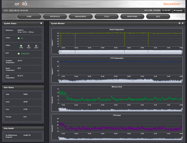 Spectracom SecureSync 013 GPS GLONASS OCXO 10MHz Oscillator NTP Network Server-www.prostudioconnection.com