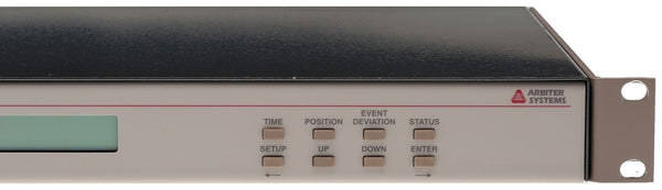 Arbiter Systems 1084B Opt20 UPGRADED GPS Clock LCD Display ST Fiber Optic IRIG-B [Refurbished]-www.prostudioconnection.com