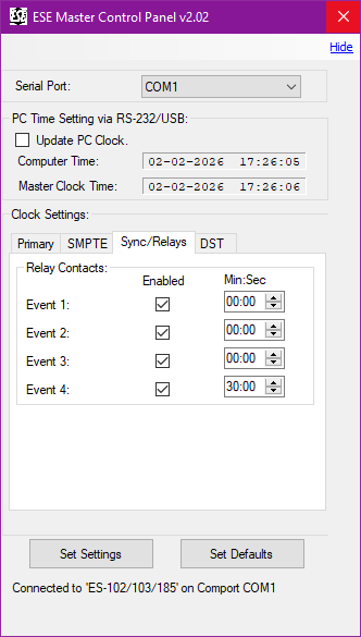 ESE ES-102U UPGRADED ublox GPS SMPTE/EBU TC90 Timecode LED Clock Time Receiver [Used]-www.prostudioconnection.com