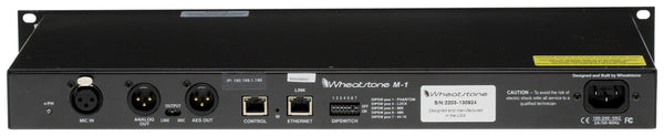 Wheatstone Vorsis M-1 AES Digital 96KHz Voice Processor Preamp Compressor M1-www.prostudioconnection.com