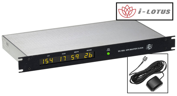 ESE ES-185U GPS Satellite SMPTE/EBU TC90 Serial Timecode Source LED Atomic Clock [Used]-www.prostudioconnection.com