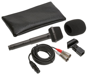 Audio-Technica AT825 Stereo Condenser Field Recording Balanced XLR Phantom Mic-www.prostudioconnection.com