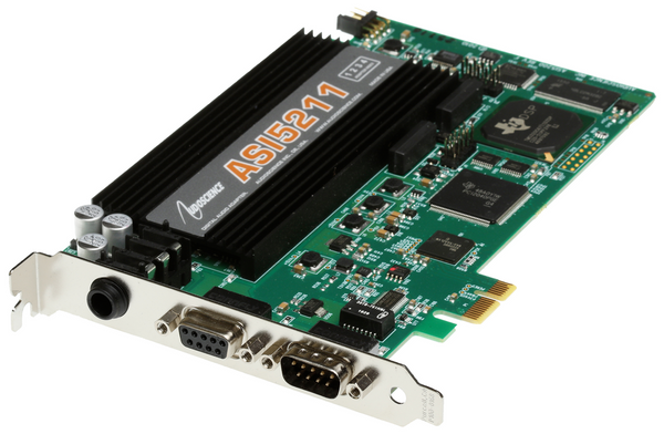 AudioScience ASI5211 Broadcast Mic Preamp Balanced Analog PCIe Card - BARE CARD [Used]-www.prostudioconnection.com
