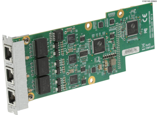 Spectracom Securesync 1204-06 Triple Gigabit Ethernet RJ45 Expansion Option Card [Used]-www.prostudioconnection.com