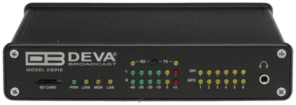 Deva DB910 Broadcast Audio Over IP Duplex Digital Internet Codec HE-AAC Endpoint-www.prostudioconnection.com