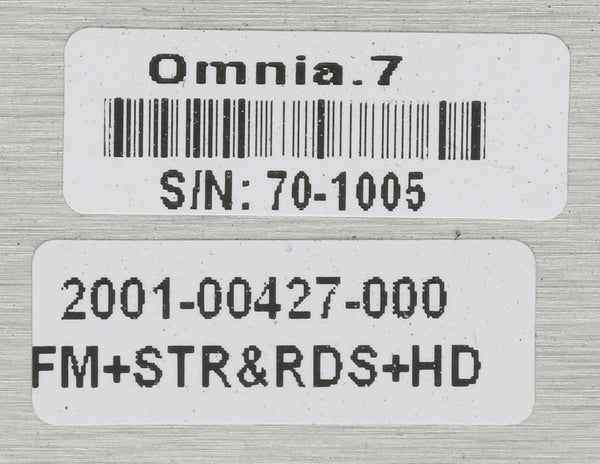 Telos Alliance Omnia 7 FM HD Radio Broadcast Audio Processor w/ Streaming & RDS-www.prostudioconnection.com