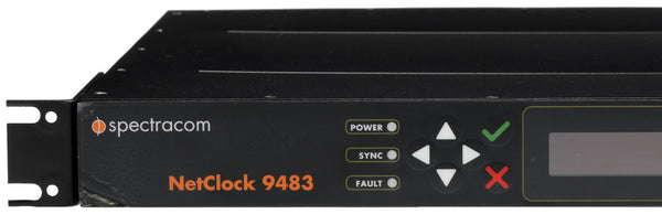 Spectracom 9483 NENA NetClock OCXO GPS GLONASS Galileo NTP Network Time Server-www.prostudioconnection.com