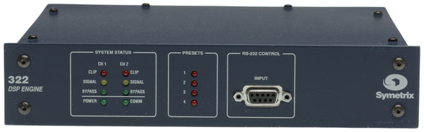 Symetrix 322 DSP Digital Audio Dynamics Processor AGC Auto/Remote Gain Control [Used]-www.prostudioconnection.com