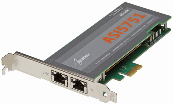 AudioScience ASI5751 Audinate Dante PCIe Sound Card 16 Record + 16 Play Channels-www.prostudioconnection.com