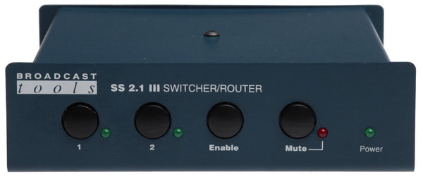 Broadcast Tools SS2.1 III TERM Balanced Audio Automation Switcher Router RS232 [Used]-www.prostudioconnection.com