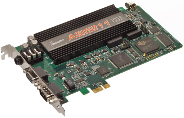 AudioScience ASI5211 Broadcast Mic Preamp Balanced Analog PCIe Card w/XLR Cables-www.prostudioconnection.com