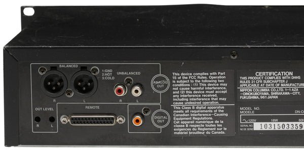 Denon DN-C630 Professional Rackmount CD Player SPDIF Balanced Analog XLR w/Pitch [Used]-www.prostudioconnection.com