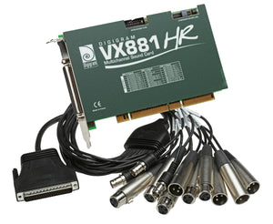 Digigram VX881HR Quad AES Digital Multichannel Broadcast Sound Card w XLR Cables-www.prostudioconnection.com
