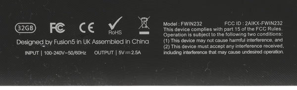 Fusion5 Windows Tablet 10.1" TFT LCD FWIN232 2GB RAM 32GB SSD w/ OEM PSU [Used]-www.prostudioconnection.com