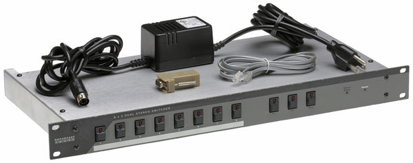 Broadcast Tools 8x2 Dual Audio Stereo Switcher Router Silence Sensor RS-232 GPI-www.prostudioconnection.com