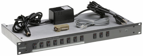 Broadcast Tools 8x2 Dual Audio Stereo Switcher Router Silence Sensor RS-232 GPI-www.prostudioconnection.com