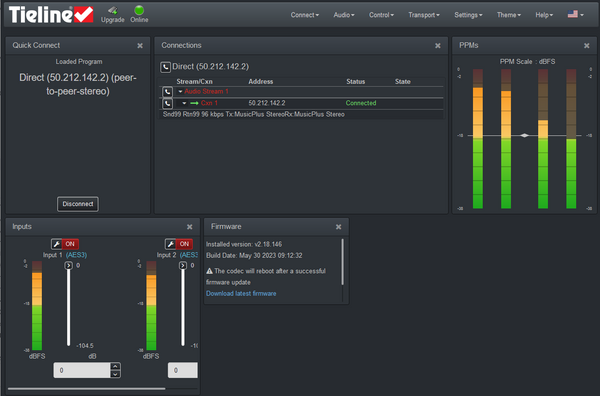 Tieline Bridge-IT XTRA TLB5150 Audio Over IP Codec Internet AoIP SIP Endpoint-www.prostudioconnection.com