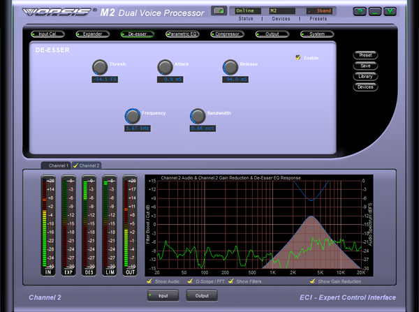 Wheatstone Vorsis M-2 AES Digital 96KHz Voice Processor Preamp Compressor M2 [Used]-www.prostudioconnection.com