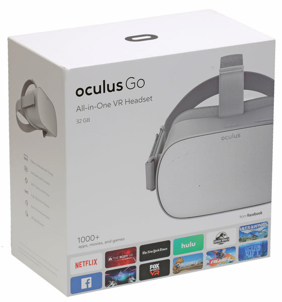 Meta Oculus Go 32GB Standalone Virtual Reality Headset Kit w VR Cover Mask MINT- [Used]-www.prostudioconnection.com