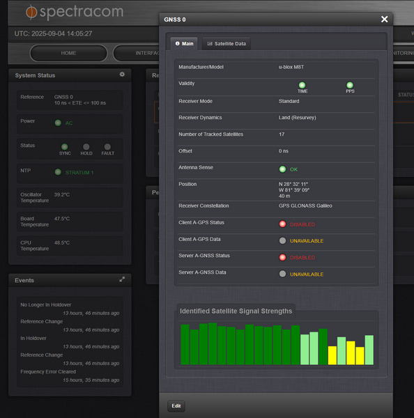 Spectracom SecureSync 013 GPS Beidou OCXO 10MHz Oscillator NTP Network Server-www.prostudioconnection.com