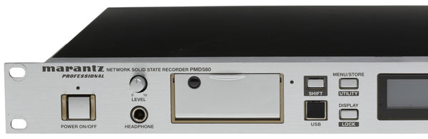 Marantz PMD580 Balanced XLR AES Digital Networked Solid State Recorder Rackmount-www.prostudioconnection.com