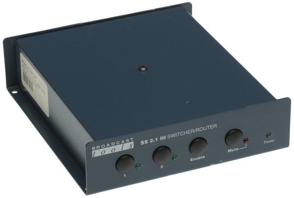 Broadcast Tools SS 2.1 III Stereo Balanced Audio Automation RS-232 Switcher-www.prostudioconnection.com