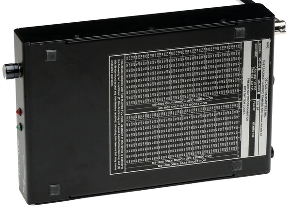 Decade MS-100S FM HiFi Stereo Low Power Transmitter PLL Frequency Agile LPFM-www.prostudioconnection.com