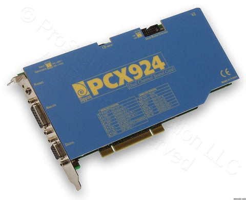 Digigram PCX924 v2 AES/EBU & Balanced Audio Broadcast Multichannel Sound Card [Refurbished]-www.prostudioconnection.com