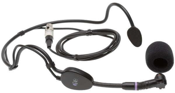 AKG C444 Head-Worn Condenser Electret Headset Microphone C 444 w/ Wind Shield-www.prostudioconnection.com