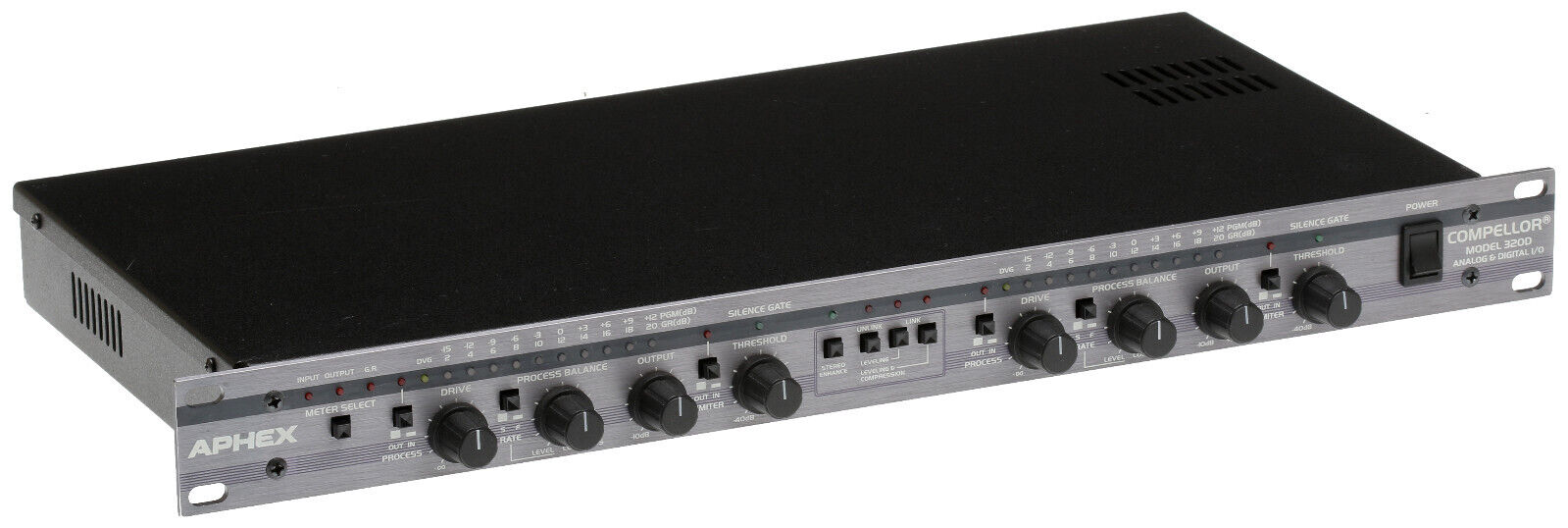 Aphex 320D Compellor AES/EBU Digital Audio Compressor AGC Automatic Le ...