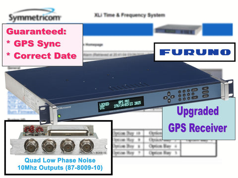 Symmetricom XLi OCXO UPGRADED GPS 10MHz LPN Oscillator NTP Time Server IRIG-B-www.prostudioconnection.com