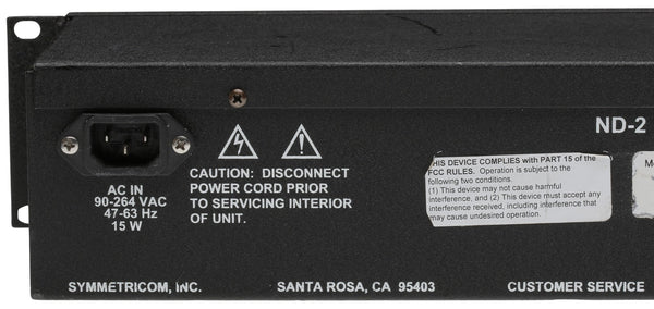 Symmetricom ND-2 NTP Internet IP Synchronized Red LED Wall Clock Ethernet ND2 [Refurbished]-www.prostudioconnection.com
