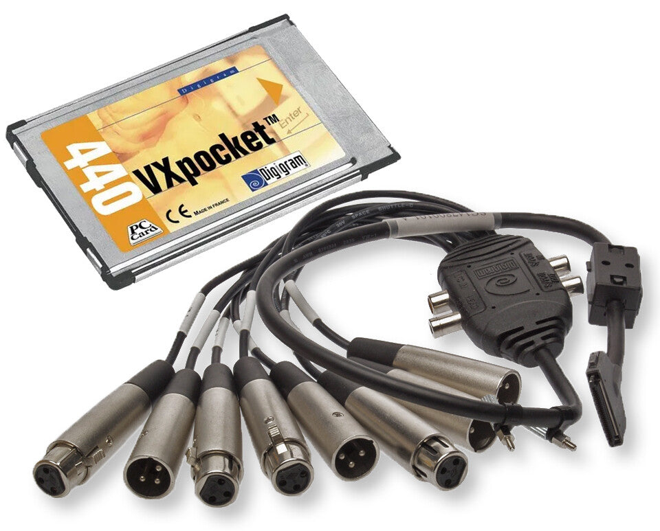 Digigram VXpocket 440 Laptop AES S/PDIF Digital Audio Interface Balanced XLR I/O [Used]-www.prostudioconnection.com
